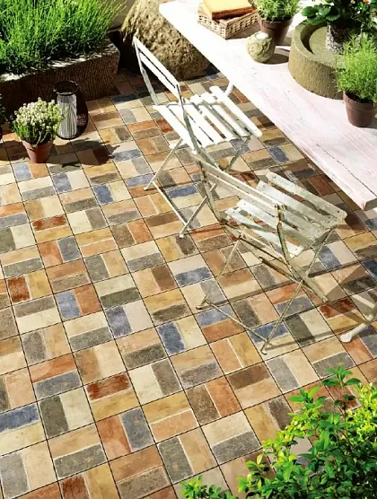 Фото керамическая плитка DeShun Ceramics Art Decor DF204 20x20 Китай