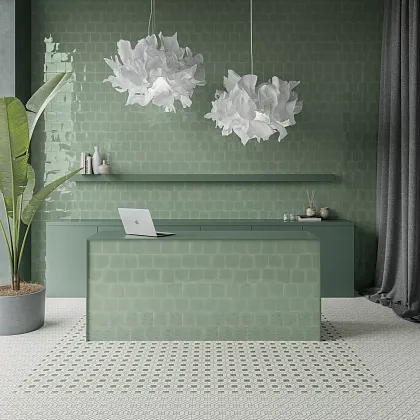 Плитка 126994 Fayenza Square Coral 12,5x12,5 для гостиной, для кухни, для ванной, для туалета, для прихожей Фото Плитка 126994 Fayenza Square Coral 12,5x12,5 Испания