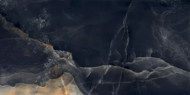 Фото Керамогранит Laparet Interstellar Black Чёрный Полированный 80Х160 Индия