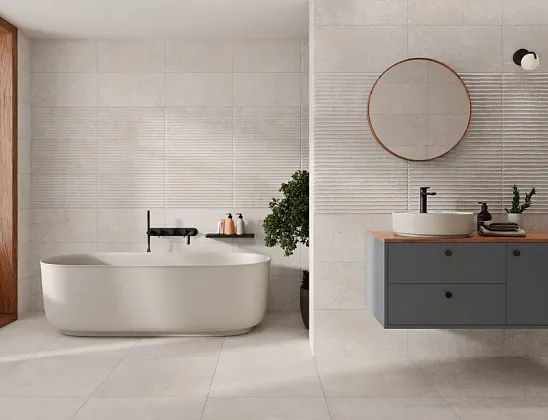 Фото Керамогранит STN Ceramica 3AEBKRETBDAA 3DB Kreta Greige MT 6mm 60x120 Испания