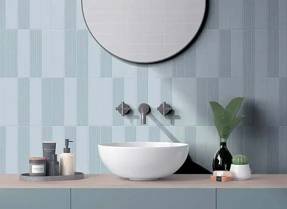 Фото Керамическая Плитка Estudio Ceramico Glenbrook Blanc Canvas Flat 5x20 Испания