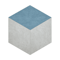 Фото Мозаика Spectrum Cube Milky White SR00/Sky Blue SR03 неполированная 25x29