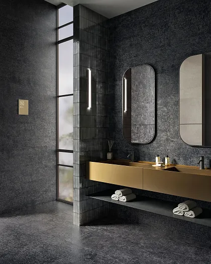 Фото Декор Sant Agostino CSANTRBL12 Novart Track Black 120x120 Италия