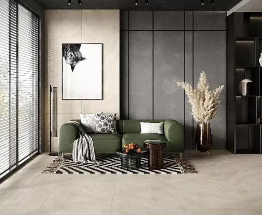 Фото Керамогранит New york ivory кремовый Лаппатированный 80x80 Россия