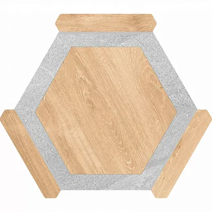 Фото Керамогранит Monopole Oregon Haya Gris 22x25 Испания