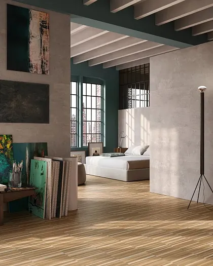 Фото Керамогранит Sant Agostino CSAGRWWA18 Gracewood Walnut 30180 Nat Rect 30x180 Италия