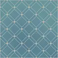 Декор Бахия 1 бирюзовый глянцевый 9,8x9,8x0,7 (KMD3STA016GN)