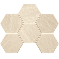 Фото Мозаика Gabbro White Hexagon GB01 25x28.5