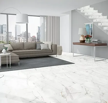 Фото Керамогранит ZERDE TILE Nature Base White 60х60 Казахстан