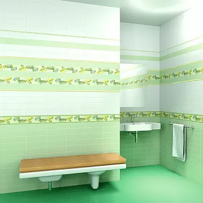 Фото Плитка 2869 Баттерфляй ультрамарин 8.5х28.5 Россия