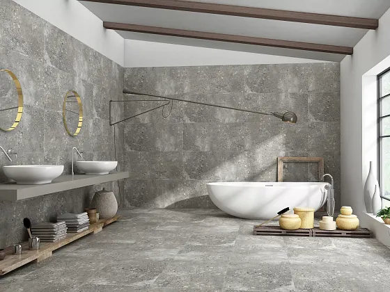 Фото Керамогранит Asia Obsidian Fossil Matt 60x120 Индия