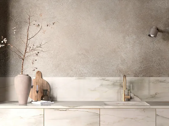 Фото Керамогранит Ragno Marazzi RCAJ Realstone Travertino Cross Noce Rett 60х120 Италия