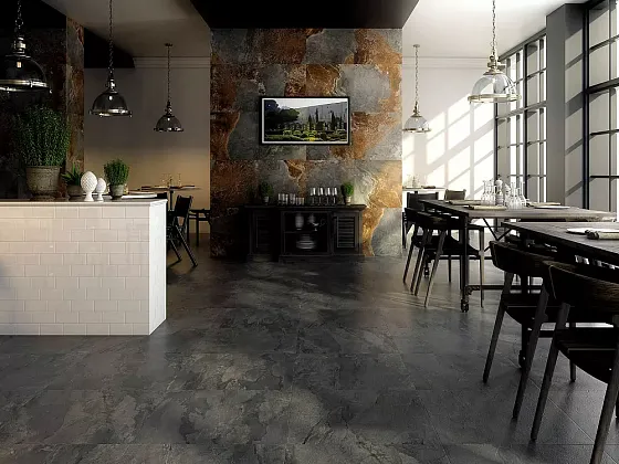 Фото Керамогранит SG313600R Таурано серый обрезной 15х60 Россия