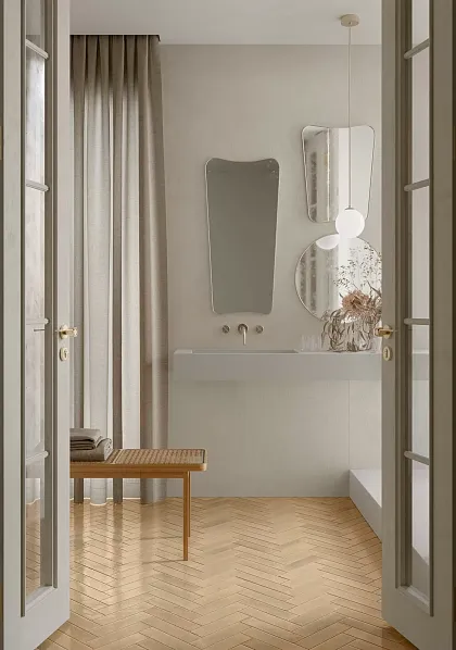 Фото Керамогранит R8FP Look Beige Glossy 24x6 Италия