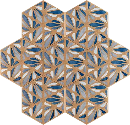 Фото Керамогранит J084 Terracreta Dipinto Chamotte Esagonо 25х21,6 Италия