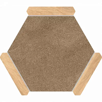 Фото Керамогранит Monopole Sacramento Marron Pino 22x25 Испания