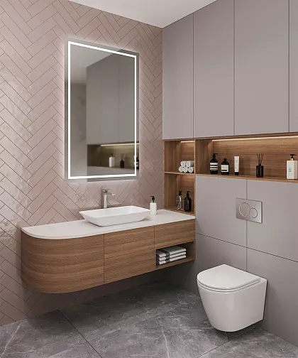 Фото Плитка Smile Tile Liguria Navi 7.5x30 Индия
