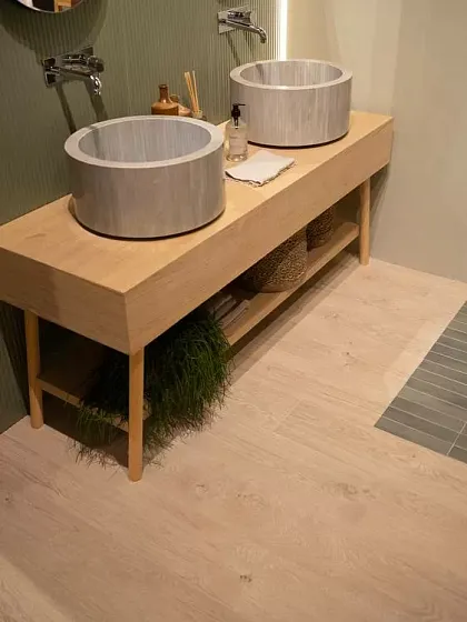 Фото Керамогранит FAP Ceramiche fTJ0 Plein Air Beige Chevron Matt 7,5x45 Италия