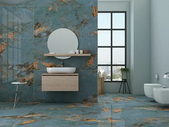 Фото Керамогранит Asia Amazonite High Gloss 60x120 Индия