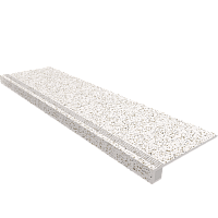 Фото Ступень комплект Cosmos White CM00 33x120 неполированная+Подступенок 14.5x120