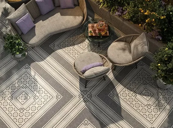 Фото Мозаика MBS009 Про Лаймстоун Спакко 3 мозаичный матовый 20х20 Россия