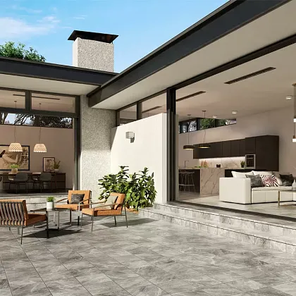 Фото Ступень угловая CARTABON NEVADA BASALTO 33х33х4 (С0003245) Испания