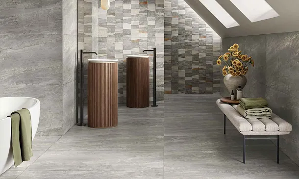 Фото Керамогранит Century 144807 Cristalia Metrix Natural Evolution Rect 60x120 Италия
