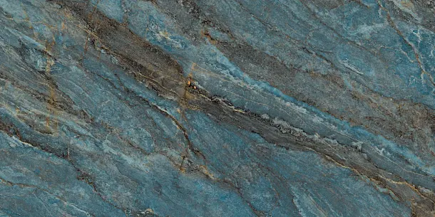 Фото Керамогранит Laparet Beam Turquoise бирюзовый лаппатированный шайн 60х120 Индия