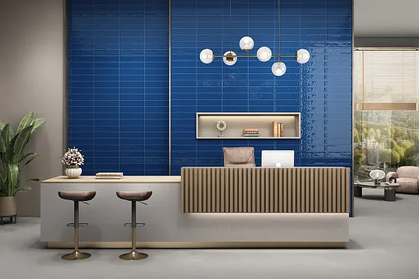 Фото Плитка Smile Tile Liguria Cream 7.5x30 Индия