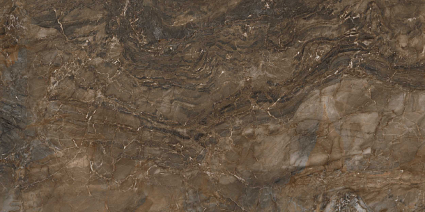Фото Керамогранит BR04 Bernini Dark Brown полированный 60x120x10 Россия