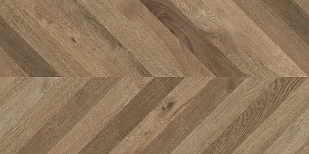 Фото Керамогранит Laparet Wood Lux Walnut Chevron M Коричневый Матовый Карвинг 60Х120 Индия