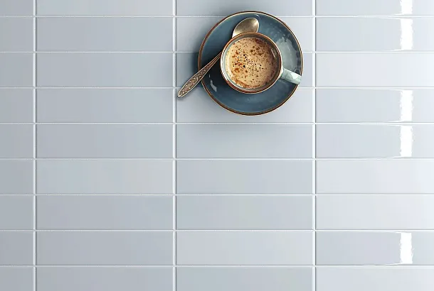 Фото Плитка Equipe 28524 Costa Nova Onda Tansy Green Matt 5x20 Испания