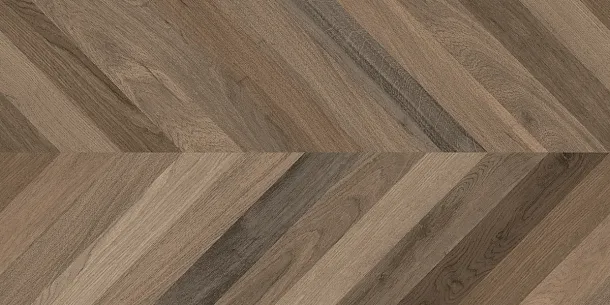 Фото Керамогранит Laparet Wood Latina Brown Chevron M Коричневый Матовый Карвинг 60Х120 Индия