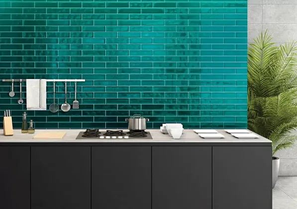 Фото Плитка Tau Ceramica Maiolica Gloss Red 7.5x30 Испания