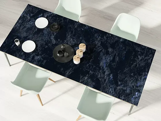 Фото Керамогранит Motto Volga Blue High Glossy 800x2400x15 Индия