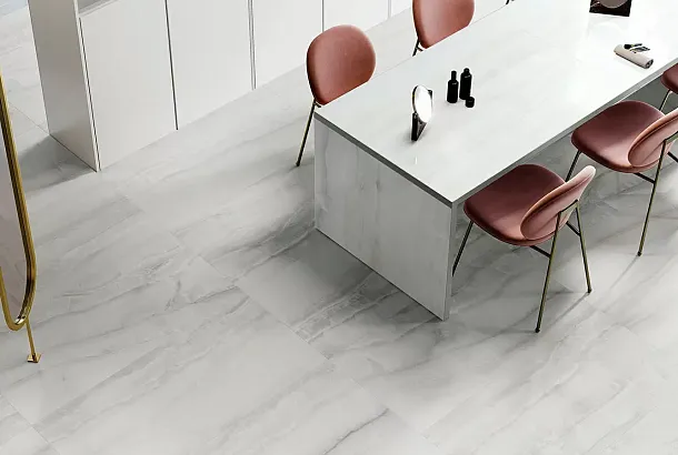 Фото Керамогранит Sant Agostino CSAAKIVL18 Akoya Ivory Krystal 90x180 Италия