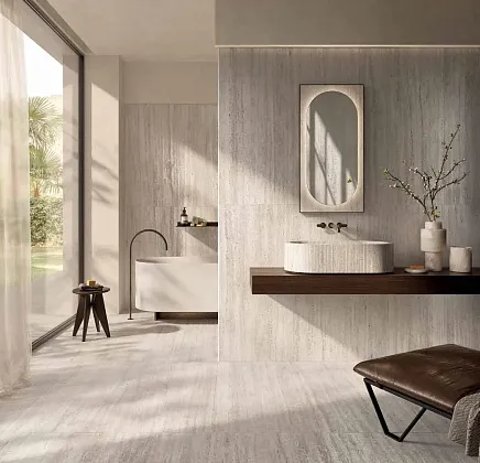 Фото Керамогранит FAP Ceramiche fTQJ Materia Classica Tortora Matt R10 RT 60x120 Италия