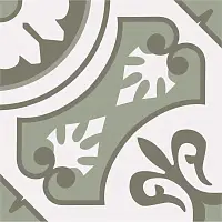 Фото Керамогранит Smile Tile Пальмира зеленый 20x20