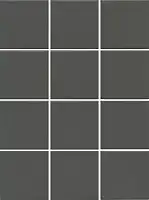 Фото керамическая плитка Агуста серый темный матовый 30x40x0,7 из 12 частей 9,8х9,8 (1331)
