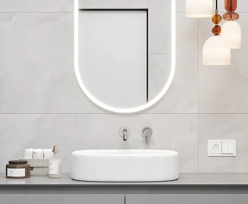 Фото Керамогранит Laparet Onyx Lux Silver Серый Полированный Матированный 60Х120 Индия