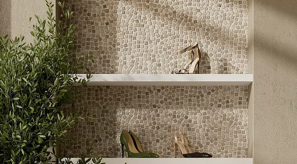 Фото Керамогранит Rondine Group J92125 Windsor Ivory Ret 20,3x20,3 Италия