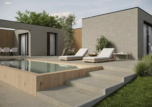 Фото Ступень Paradyz Eremite Sand Stopnica Prosta Struktura Mat B1a 30x60 Польша