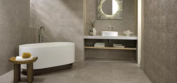 Фото керамическая плитка FAP Ceramiche fRXQ Nobu Row Grey Matt RT 50x120 Италия
