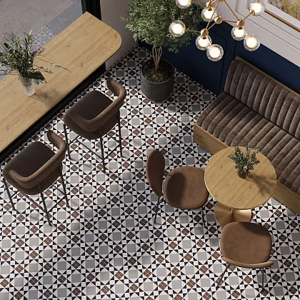 Фото Керамогранит Smile Tile Честер 20x20 Индия
