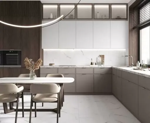 Фото Керамогранит Mars grey белый матовый 60x120 Индия