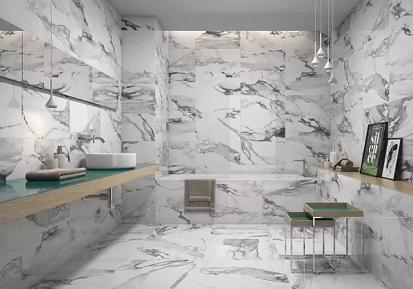 Фото Керамогранит Geotiles Crash Blanco Polished 120x120 Испания