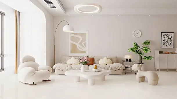 Фото Керамогранит Crema Marfil Polished (Sinking Ink) 60x120 (BHW-0019) Китай