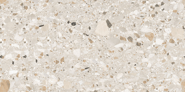 Фото Керамогранит Terazzo Crema Carving 60x120 Индия