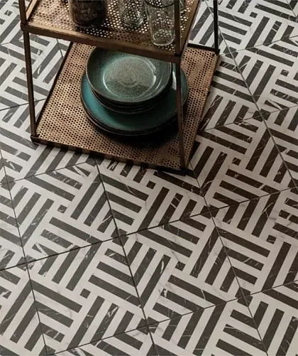 Фото Керамогранит Apollon Charcoal Black Pre-cut 45x45 Турция