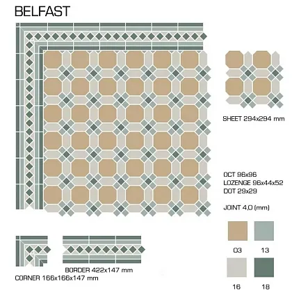 Фото Керамогранит Top Cer BELF294 Belfast 29.4*29.4 Португалия